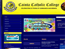 Tablet Screenshot of caintacatholiccollege.com